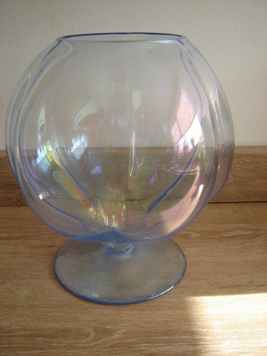 Large vintage iridescent glass - large,