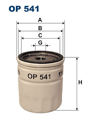 Oil filter filtron 541 for - filtron,