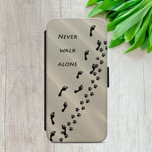 Dog paw print flip case - dog,