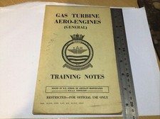 RNAS Gas Turbine Aero Engine Training Notes SAM HMS Heron 1950 Derwent Goblin