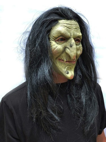 Halloween witch mask scary - halloween,