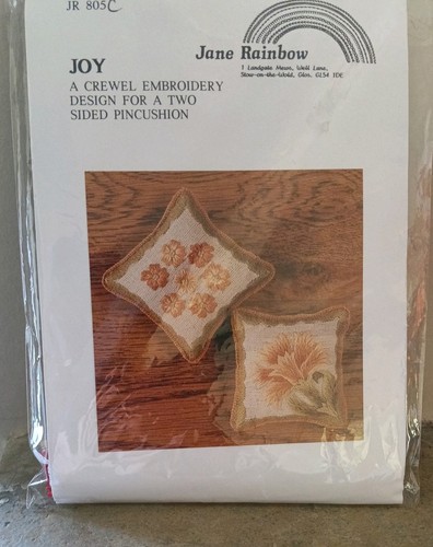Jane rainbow crewel embroidery - rainbow,