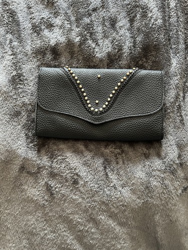 Small black leather effect - black,