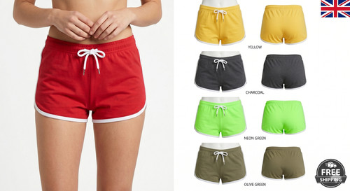 Ladies dolphin shorts - shorts, contrast