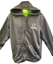 NFL Dallas Cowboys Navy Blue Full-Zip Hoodie Men's Large