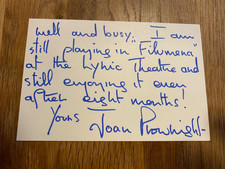 JOAN PLOWRIGHT (WIFE OF