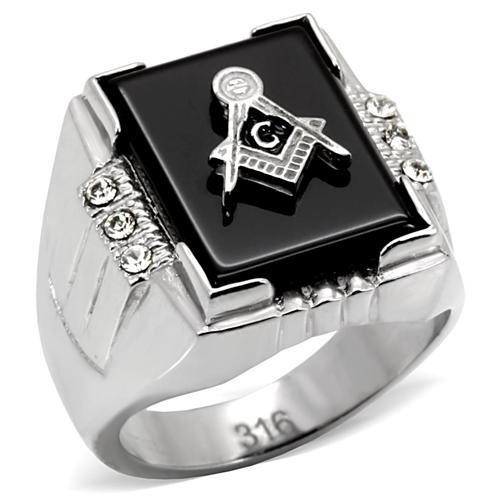 Silver masonic ring mens