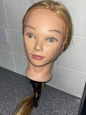 Synthetic Hair Mannequin Model for Salon Practice Head Hairdressing Training