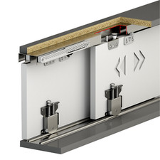 Wardrobe sliding door track - wardrobe,