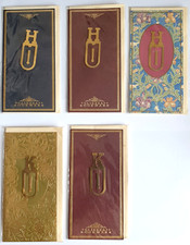 Solid BRASS Gold Metal BOOKMARK H K Initials Names Surname Letter Alphabet Gift