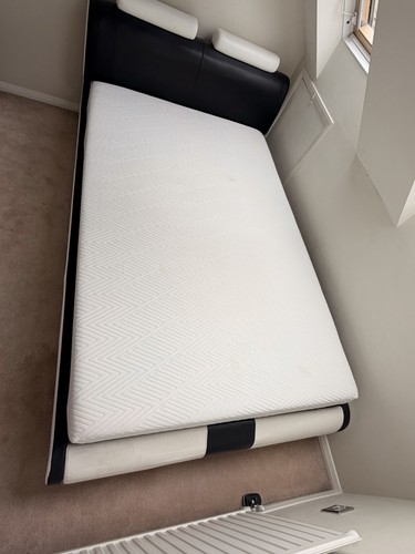 Small double bed with - double, mattress