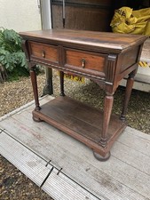 Nice Solid Oak Two Drawer Side