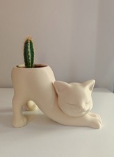 Cute Cat Planter Pot For Cacti