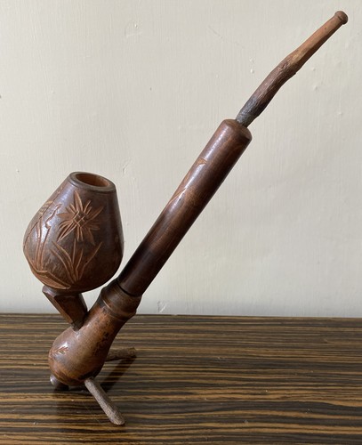 Vintage hand carved - hand-carved, wooden