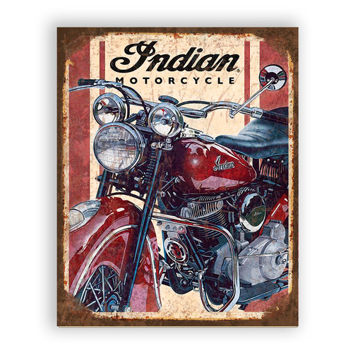 Indian tin sign retro style