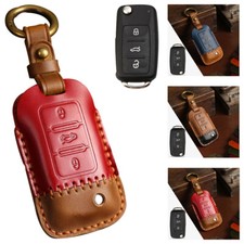 Leather Flip Key Fob Cover