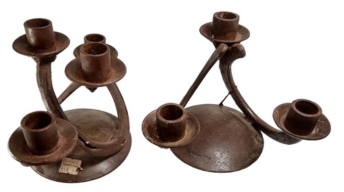 Pair cowboy horse shoe candle - cowboy,