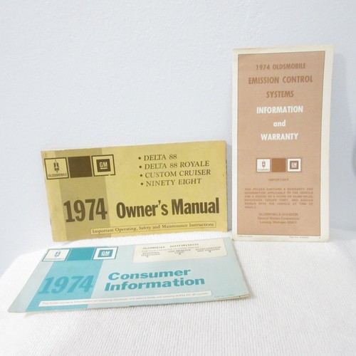 Oldsmobile owner manual - oldsmobile, '74