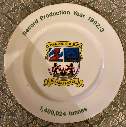 Manton colliery pit plate - manton,