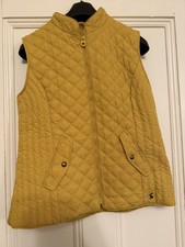 Joules Mustard Quilted Gilet