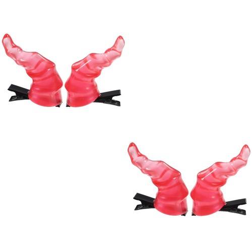 Halloween devil horn hair clip - horn,