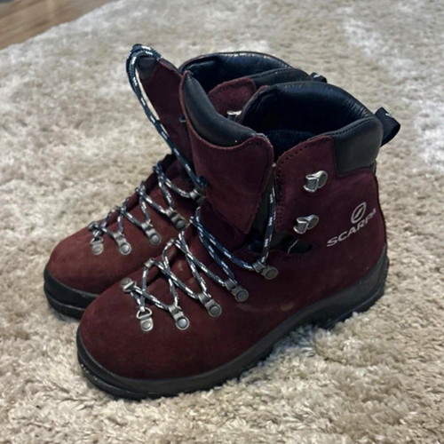 Scarpa burgundy suede hiking - scarpa,