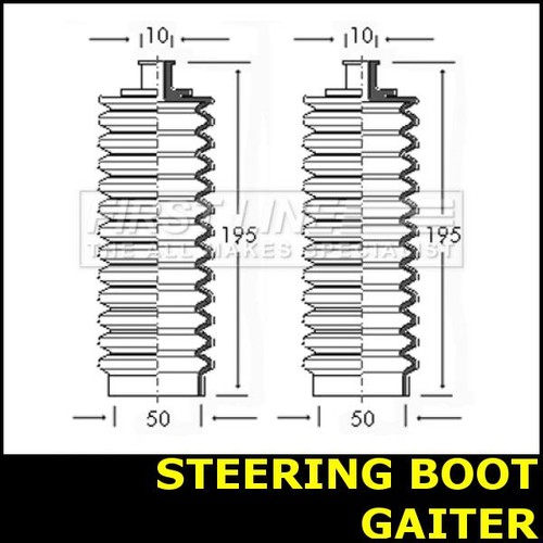 Steering boot gaiter - gaiter, fits