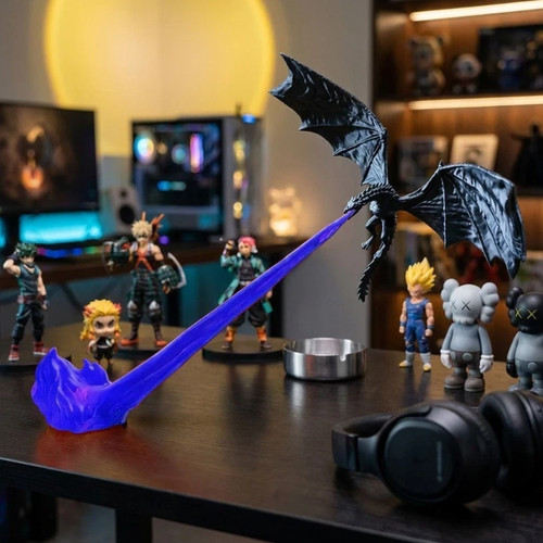 Fire breathing dragon night - fire‑breathing,