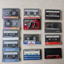 13 Mixed Type I Audio Cassettes. Used. Recordable As Tabs Intact.