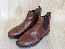 Mens Oaktrak Belper Leather Chesnut Brown Brogues Dealer Boots UK 9 Airwear Sole