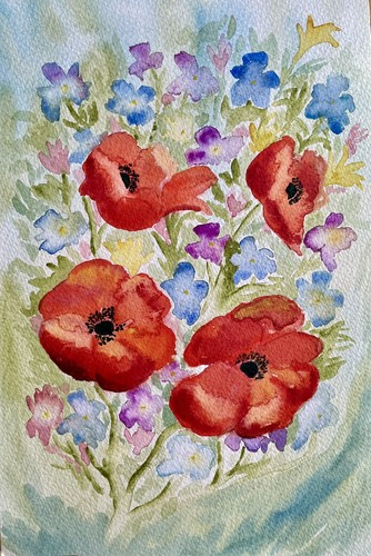 Original botanical watercolour - original,