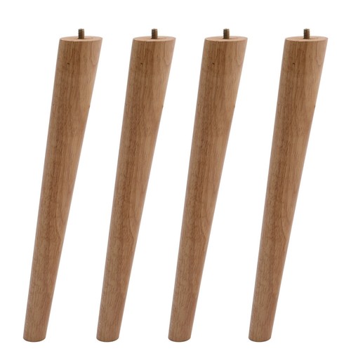 4pc wooden angled - 4pc, round
