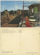 NAPLES -VESUVIUS GLIMPSE AND PATH TO THE CRATER ANIMATED VINTAGE POSTCARD