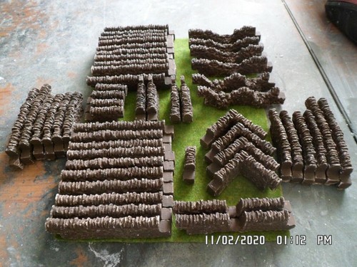 Gauge stone walling - gauge, brown