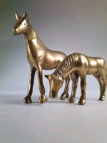 Vintage brass horse - , figurines