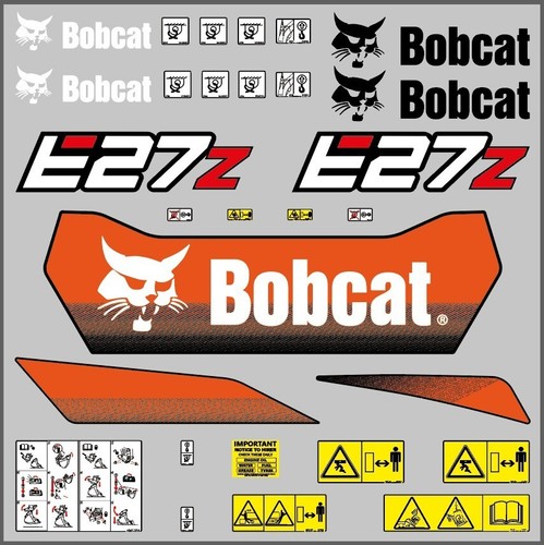Bobcat e27z stickers - e27z, /