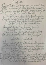 MICHAEL JACKSON Handwritten