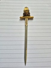 Vintage Toledo Letter Opener Mini Sword Spanish Retro Collectable, age restrict