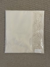 BNWT Washein Baby Alpaca Fringed Winter Scarf White & Cream Made In Peru