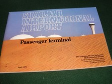 SHARJAH AIRPORT PASSENGER TERMINAL OPENING SOUVENIR BROCHURE 1979 AIRCRAFT RARE
