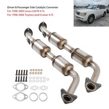 Pair Side Catalytic Converter For 98-06 Lexus LX470 Toyota Land Cruiser 4.7L.