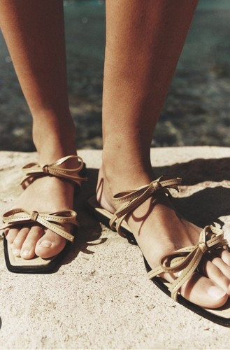 Zara beige flat - zara,