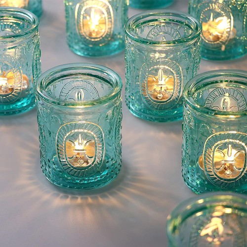 Pcs vintage candle holders - 12,