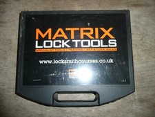 MATRIX LOCK TOOLS INDUSTRIAL BARREL REMOVER SET COMPLETE SET IN BOX.