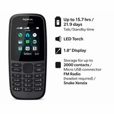 GENUINE Nokia 105 4th Gen Dual