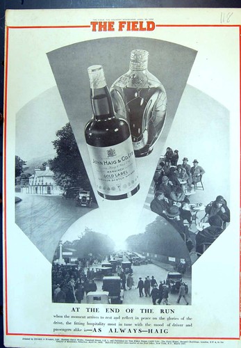 Antique print haig - print, end