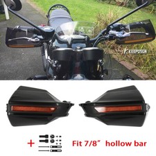 2x Black 7/8" Handguards Shield Windproof Protector For Triumph T120  Bonneville