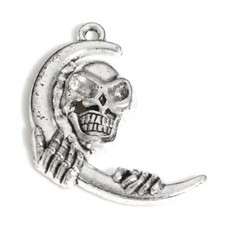 Tibetan Silver Charms Skull