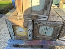 WW2 24 Tin Boxes In Wood