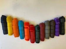 MEDICINE BRUSHING SUPPORT BOOTS HORSE EQUESTRIAN NEW 12 COLOURS BRAND NEW